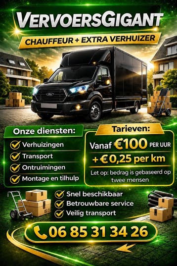 Transport &amp; Verhuizingen | Snel en Betrouwbaar, Inpakservice, Opslag