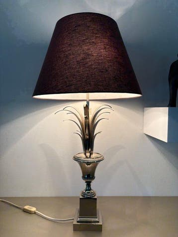 Tafellamp - Messing - Palm - ananas lamp - Boulanger stijl