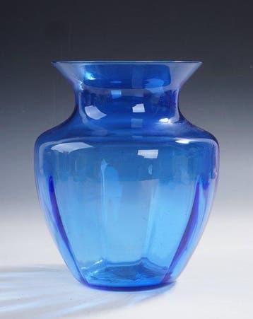 Glasfabriek Leerdam - Siem van der Marel - Schaal - Blauwe