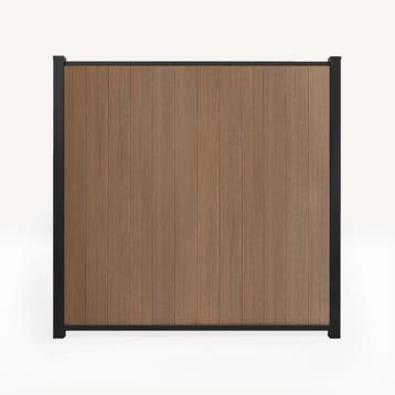ACTIE - Premium Composiet Schutting Teak - Verticaal, Ophalen of Verzenden, Nieuw, Kunststof, 1 tot 2 meter
