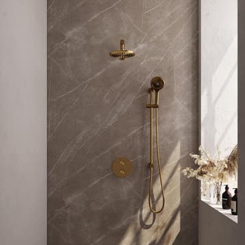 Brauer Gold Edition Thermostatische Regendoucheset Inbouw -, Ophalen of Verzenden, Nieuw
