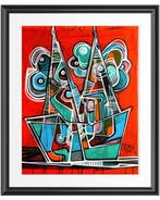 Simeon Gonzales - Puerto en Verde XL - NO Reserve Price, Antiek en Kunst