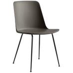 &tradition Plastic Chair Rely Grey - Eetkamerstoel -, Zo goed als nieuw, Grijs