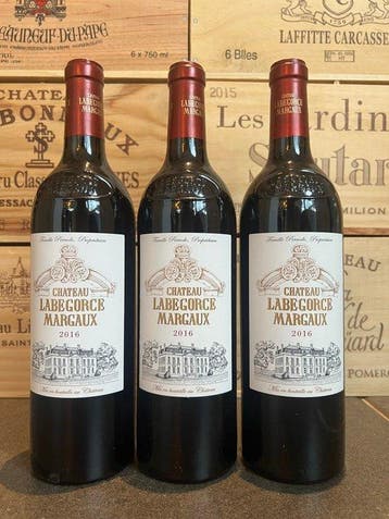 2016 Chateau Labegorce Margaux - Margaux - 3 Flessen (0.75, Verzamelen, Wijnen, Nieuw