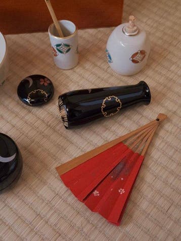 Theekom - Japanse theeceremonie-utensielenset: Chabako,
