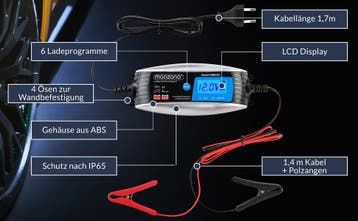 Acculader Auto 6V 12V (Auto-Fiets, Gereedschap), Verzenden, Nieuw