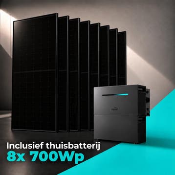 Zonnepanelen Thuisbatterij Pakket - 4 kWh - 8x 700Wp, Ophalen of Verzenden, Nieuw