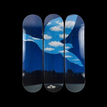 René Magritte (after) x the Skateroom - Le Retour, Antiek en Kunst