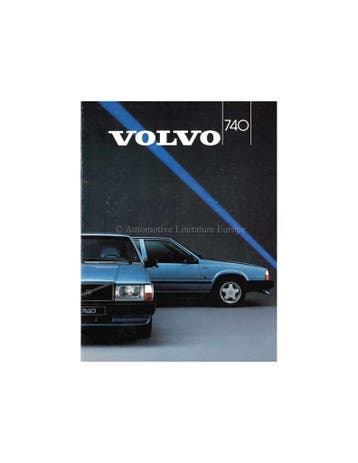 1987 VOLVO 740 BROCHURE NEDERLANDS, Nieuw, Volvo, Author
