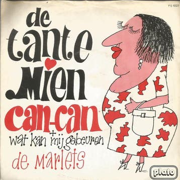 vinyl single 7 inch - De Marlets - De Tante Mien Can Can, Verzenden, Zo goed als nieuw, 7 inch, Pop