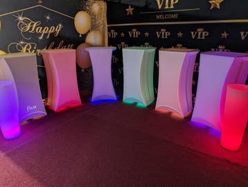Topdesign statafels in het wit, zwart of met led huren,ACTIE, Ophalen, Nieuw