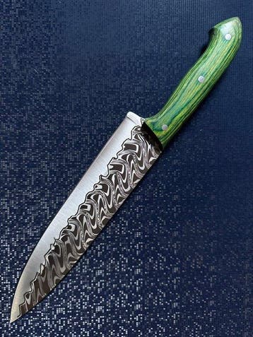 Custom Hand-Forged Premium Chefs Knife - Tafelmes - Staal,