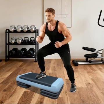Aerobic Stepper 76 cm Verstelbaar Fitness Step met Risers, Verzenden, Nieuw