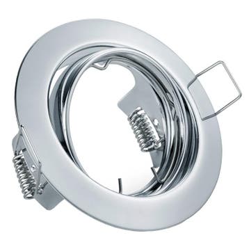 GU10 Inbouwspot Set - Glans Chroom - Inbouw Rond - Dimbaar -, Huis en Inrichting, Lampen | Spots, Metaal of Aluminium, Nieuw, Ophalen of Verzenden
