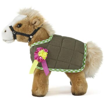 Living Nature paard/pony knuffel - pluche - 23 cm - bruin, Verzenden, Nieuw