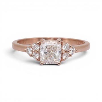Ring - 18 karaat Roségoud - 1.22ct. tw. Diamant (Natuurlijk), Nieuw