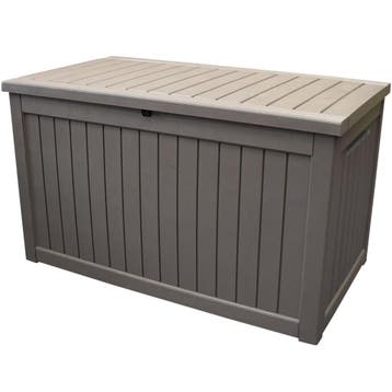 Kussenbox bruin latte kunststof 147 x 81,9 x 85,5 cm, Tuin en Terras, Tuinmeubel-accessoires, Ophalen of Verzenden, Nieuw