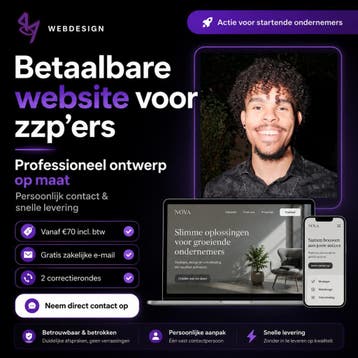 Website laten maken vanaf €70 | Binnen 7 dagen online, Webdesign
