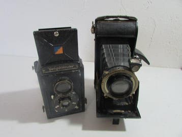 Voigtländer Lot of 2 120 Roll-Film Cameras - Bessa 6x9, Audio, Tv en Foto, Fotocamera's Analoog, Nieuw