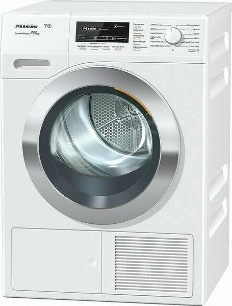 Miele TKG850WP - Warmtepompdroger - 8 kg - SteamFinish &, Witgoed en Apparatuur, Wasdrogers, Zo goed als nieuw, Voorlader, 85 tot 90 cm