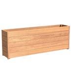 Hardhouten plantenbak Sevilla 200x40x71,3cm - Met bodem, Tuin en Terras, 100 cm of meer, Nieuw, 60 cm of meer, Rechthoekig