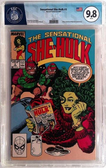 Sensetional She-Hulk #2 - EGC 9.8 - 1 Graded comic - Eerste, Boeken, Nieuw