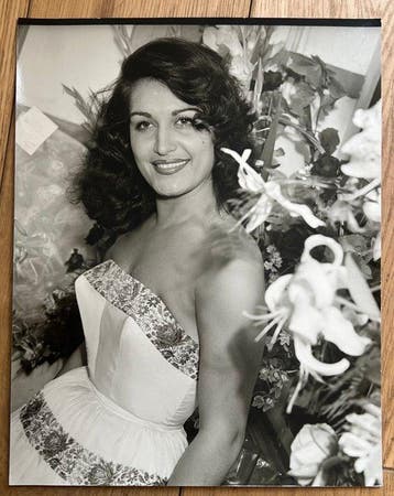 Marcel Thomas (1909-2000) - portrait de Dalida - cachet de