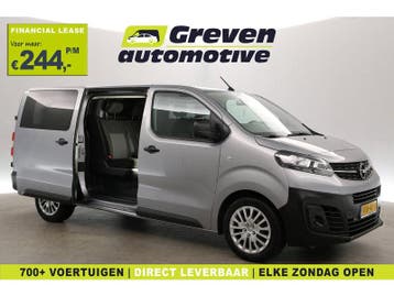Opel Vivaro 2.0 CDTI L3H1 | DC | 6 Zits | Airco | Cruise |, Euro 6, Nieuw, Zilver of Grijs, Lease