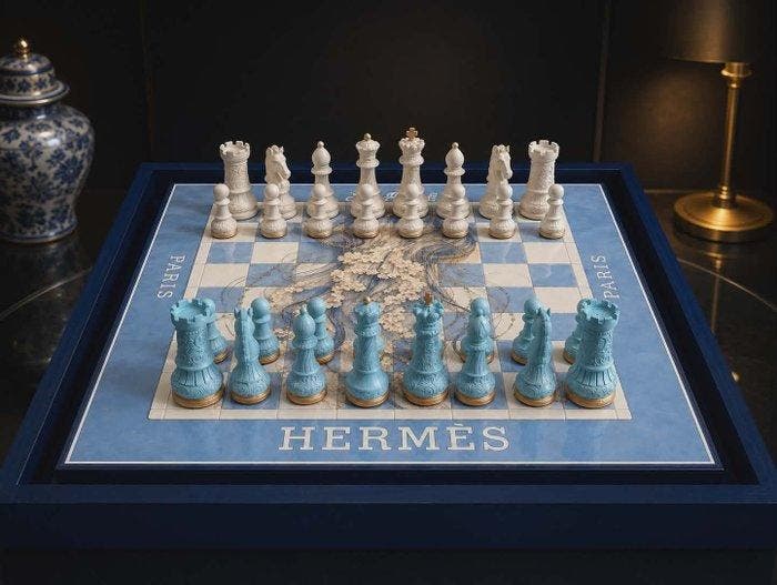 Dominique Kleiner - Échiquier d’Art Hermès & la Méduse, Antiek en Kunst, Kunst | Designobjecten