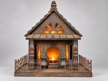 Decoratief ornament - Nederland - handgemaakte stal-huisje, Diversen, Nieuw