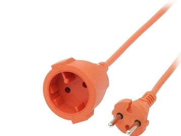 Verlengkabel 40 Meter Oranje 2x1,0mm Geen Aarding, Doe-het-zelf en Verbouw, Elektra en Kabels, Ophalen of Verzenden, Nieuw, Kabel of Snoer