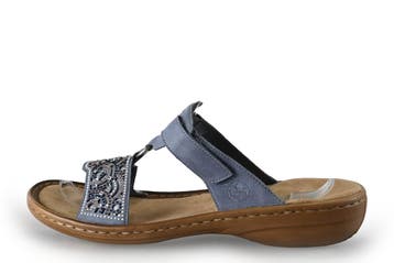 Rieker Muiltjes in maat 42 Blauw, Overige typen, Zo goed als nieuw, Rieker, Verzenden