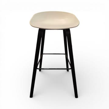 HAY About a Stool barkruk AAS32, 4-poot, zwart-wit, Ophalen of Verzenden, Gebruikt, Wit