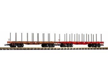 PIKO 38773 G-Rungenwagen 2er Set SF (Goederenwagons), Ophalen of Verzenden, Nieuw, Overige typen, Analoog