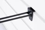 Lamellenwand Blisterhaak - 20 cm - Dubbel - Zwart - Kuns...