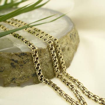 Gouden Prince of Wales schakelketting., Ophalen of Verzenden, Gebruikt, Goud, Goud
