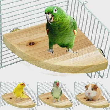Houten Vogel Speelplatform & Zitstok voor Kooi - Geschikt vo, Dieren en Toebehoren