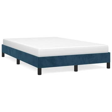 Design Bed 120x190 Fluweel | 34% Korting Retourdeal, Blauw, Zo goed als nieuw, Twijfelaar, 120 cm
