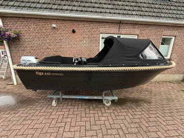 Admiral 440 met Honda 20 pk 4 takt., Watersport en Boten, Sloepen, Gebruikt, Admiral, Benzine, Afdekzeil