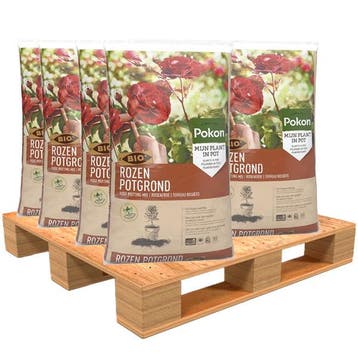 Rozen potgrond pallet | Pokon | 1050 liter (Bio-label), Verzenden