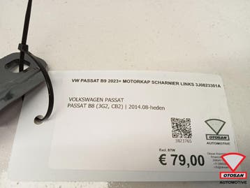 Vw passat B9 2023+ motorkap scharnier links 3j0823301a, Ophalen, Gebruikt, Volkswagen