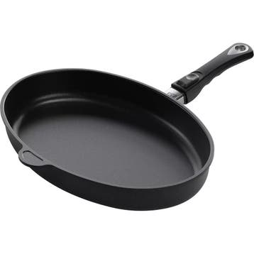 AMT Gastroguss Ovale vispan – gietaluminium – Lotan® an, Ophalen of Verzenden, Nieuw, Aluminium, Overige typen