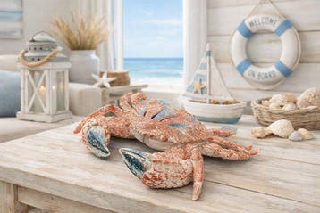 Koraal imitatie - sculptuur, Koraal wezen (Krab) - 6 cm -, Antiek en Kunst, Kunst | Designobjecten