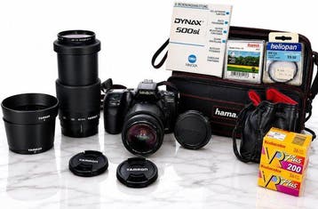 Minolta Dynax 500si 35mm Autofocus SLR Camera Kit with, Nieuw