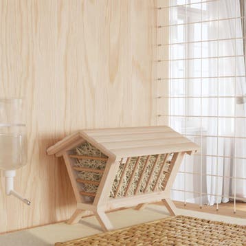 vidaXL Hooiruif voor konijnen 44x33x33 cm massief vurenhout, Verzenden, Nieuw