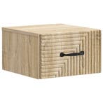 vidaXL Wandbeugel Bedkast Sonoma Eiken 34,5 x 33 x 20 cm, Minder dan 45 cm, Verzenden, Nieuw, Minder dan 55 cm