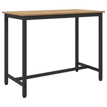 vidaXL Tafel Artisan Eiken 100 x 50 x 76,5 cm Engineered, Verzenden, Nieuw, Overige houtsoorten, 50 tot 100 cm