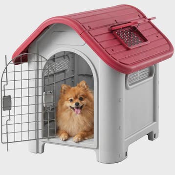 Pawhut Dubbele Hondenren/Hok - Buiten & Binnen - Metaal & Ve, Dieren en Toebehoren, Verzenden, Nieuw