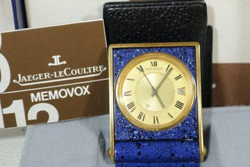Mechanishe wekker met twee kronen - Jaeger-LeCoultre - Art, Antiek en Kunst, Antiek | Klokken