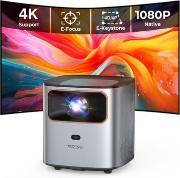 YUZINO Beamer 4K Native 1080p | Retourdeal 34% Korting, Ophalen of Verzenden, Zo goed als nieuw, LCD, YUZINO